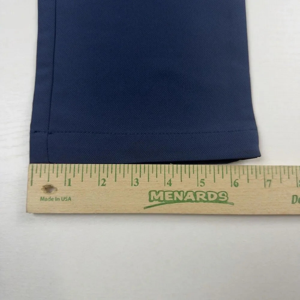 NWT Banana Republic Flat Front Pant Performance Mens 30x28 Blue 100%Polyester